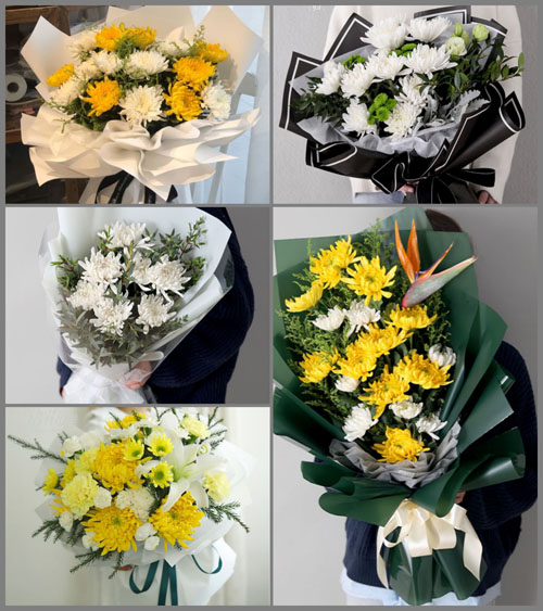 山东莱芜莱城区和庄镇峨峪村白事花束代送